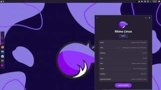 Prostředí UBXI v distribuci Rhino Linux