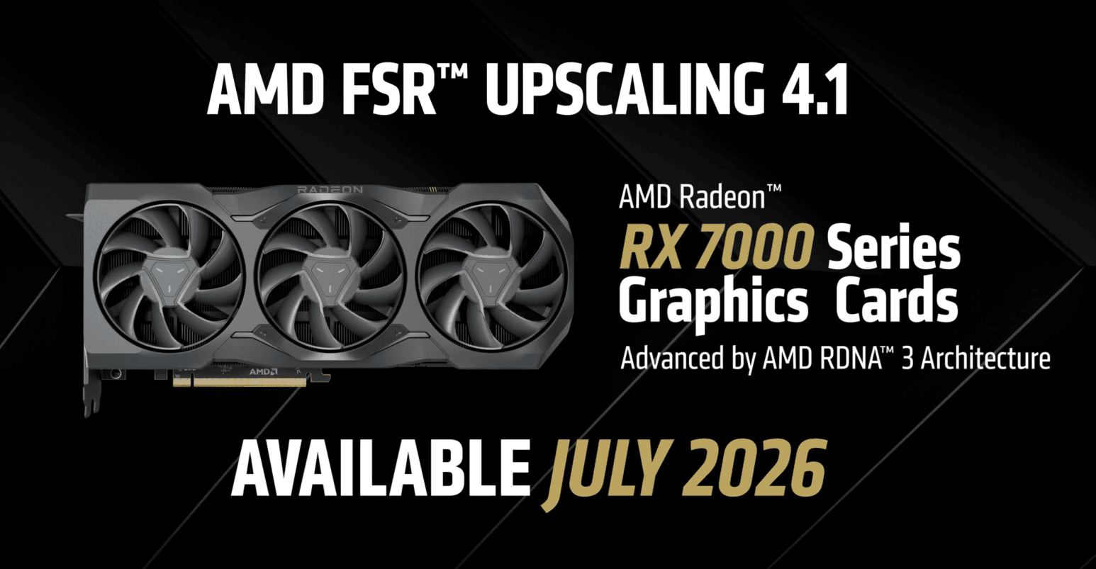 Podpora AMD FSR 4.1 na grafikách Radeon RX 7000 a RX 6000