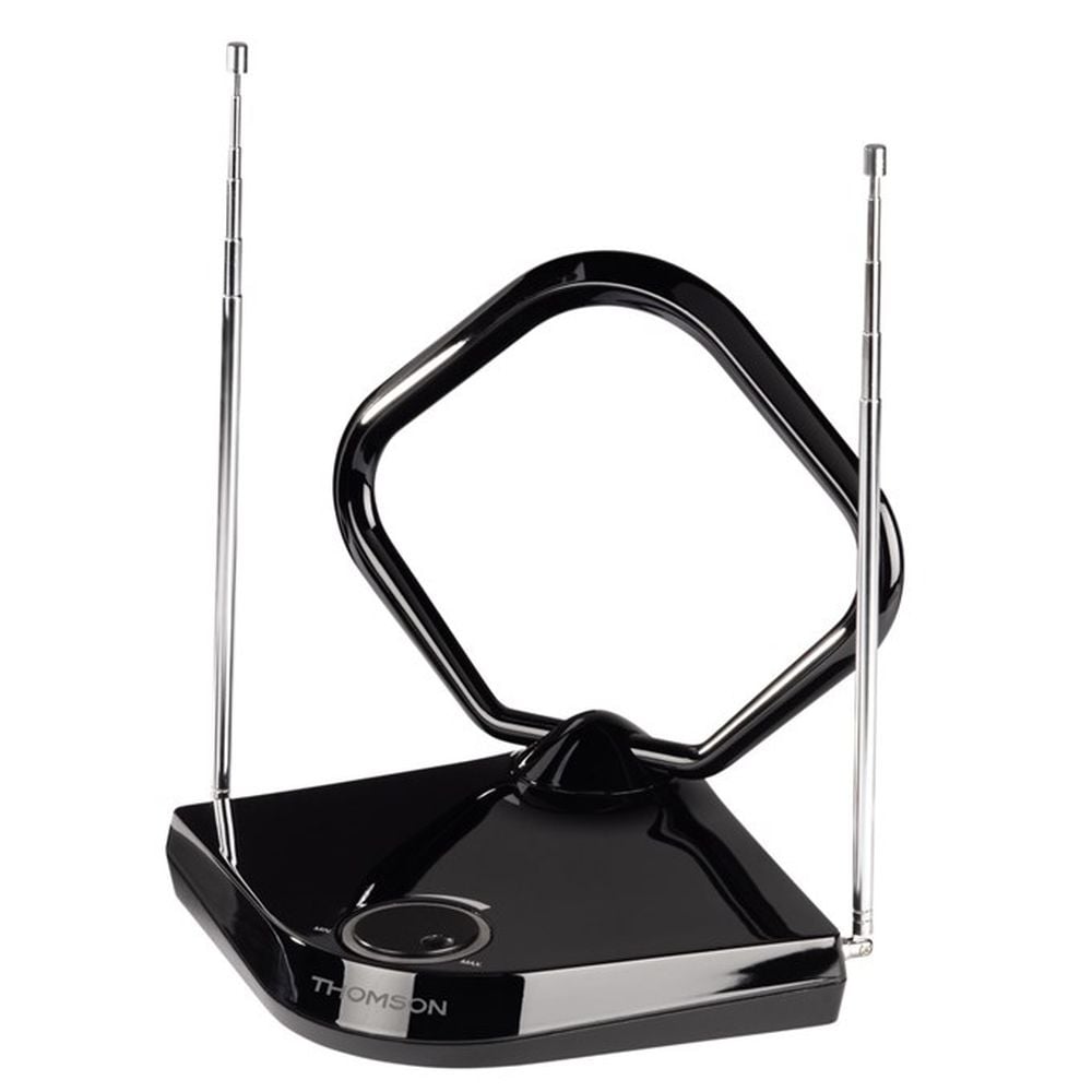 Kombinovaná anténa Thomson ANT1711 (499 Kč) je určena pro příjem DVB-T i FM vysílání.