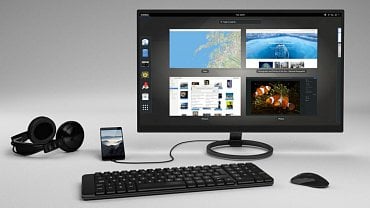 Librem 5 rozšířený na desktop PC