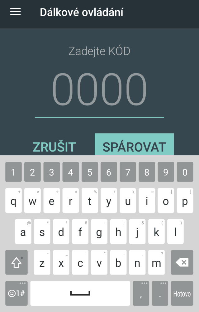 Android TV Remote Control - aplikace ovladače do mobilu