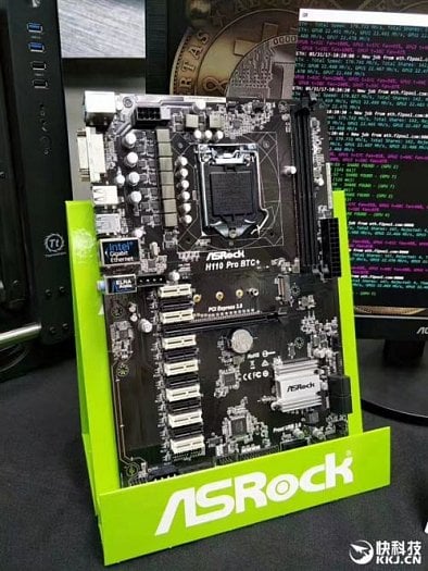 ASRock H110 Pro BTC+ (Zdroj: Mnw.cn)