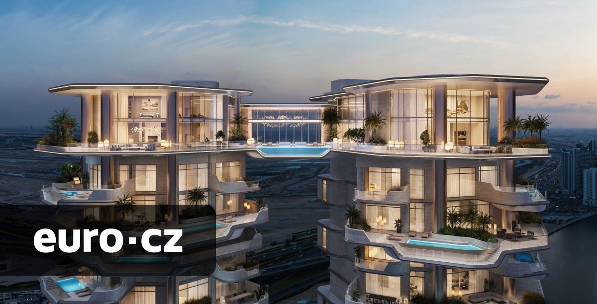 Nové dubajské mrakodrapy spojí unikátní infinity bazén. Ceny bytů budou začínat na 10 milionech dolarů