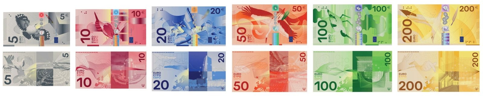 Nová podoba eurobankovek