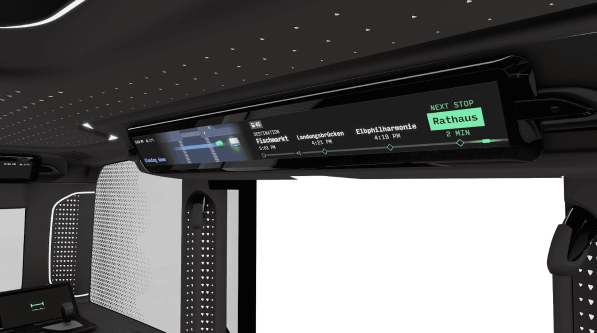 Ulicemi Hamburku jezdí autonomní minibusy HOLON