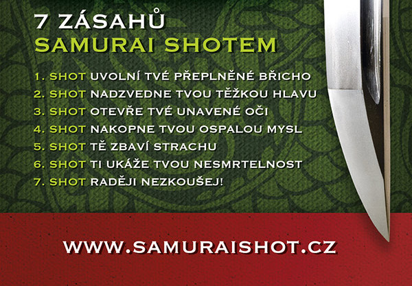 Samurai shot: Panák, který se dá pít i za volantem