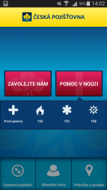 Úvodní obrazovka aplikace.