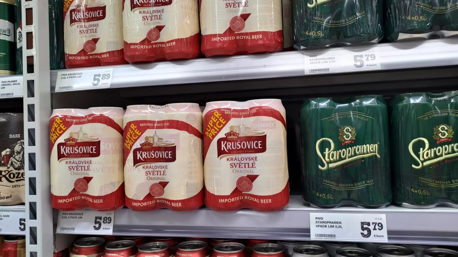Ceny potravin v Chorvatsku. Konzum, město Krk na ostrově Krk. (9. 6. 2024)