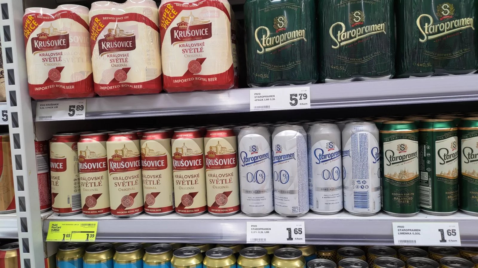 Ceny potravin v Chorvatsku. Konzum, město Krk na ostrově Krk. (9. 6. 2024)