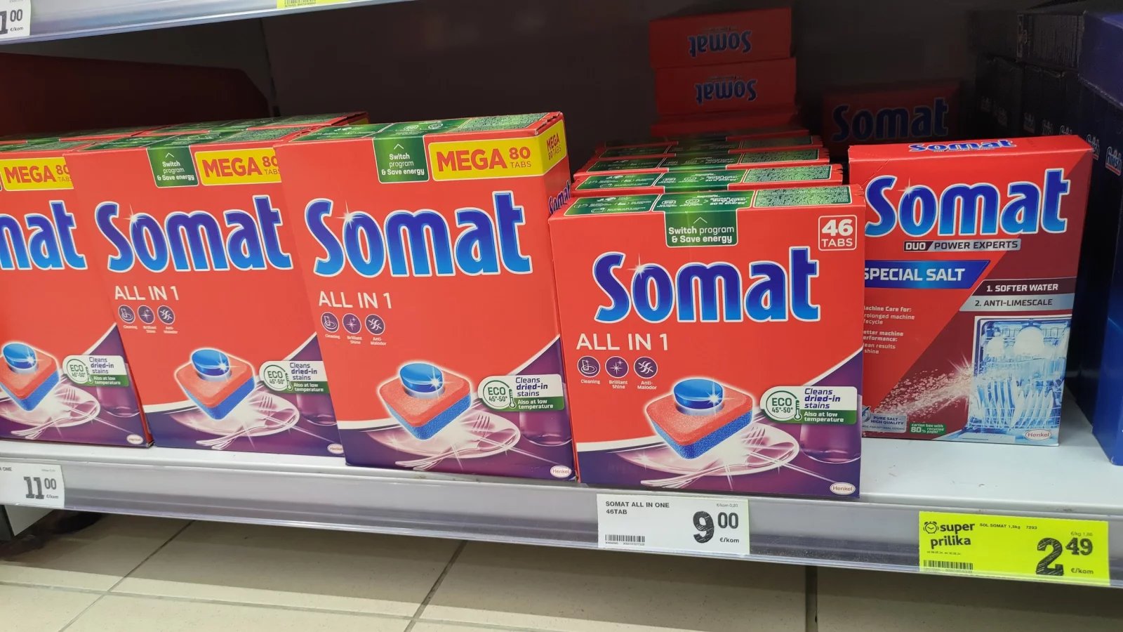 Ceny potravin v Chorvatsku. Konzum, město Krk na ostrově Krk. (9. 6. 2024)