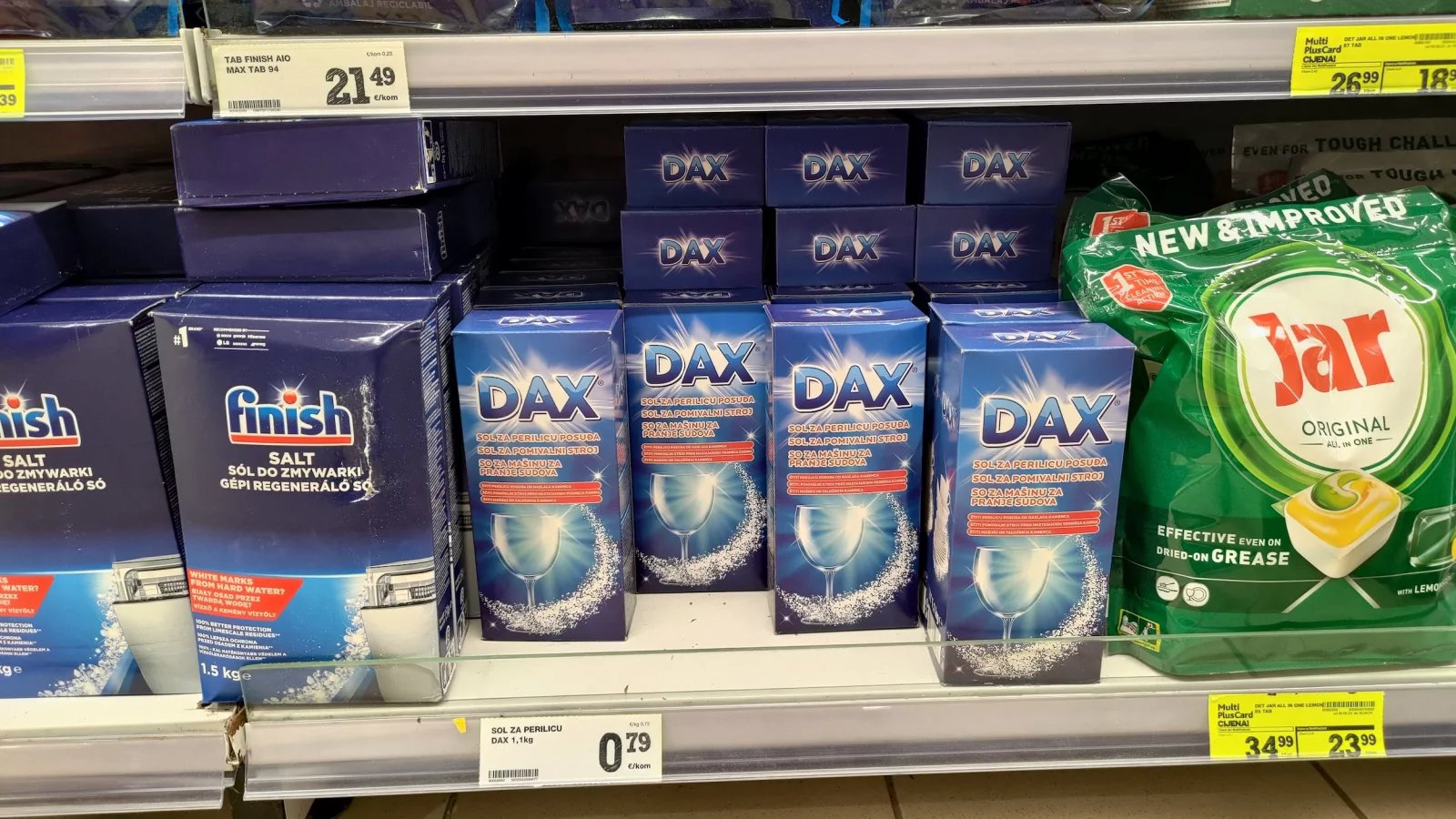 Ceny potravin v Chorvatsku. Konzum, město Krk na ostrově Krk. (9. 6. 2024)