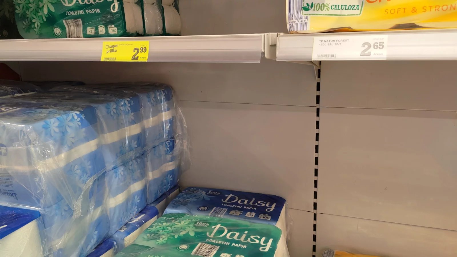 Ceny potravin v Chorvatsku. Konzum, město Krk na ostrově Krk. (9. 6. 2024)