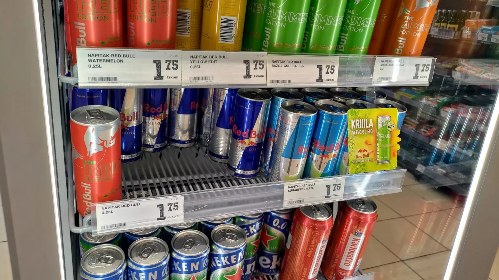 Ceny potravin v Chorvatsku. Konzum, město Krk na ostrově Krk. (9. 6. 2024)