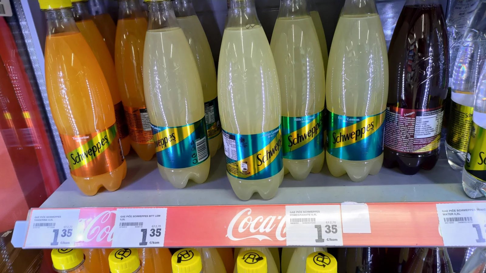 Ceny potravin v Chorvatsku. Konzum, město Krk na ostrově Krk. (9. 6. 2024)