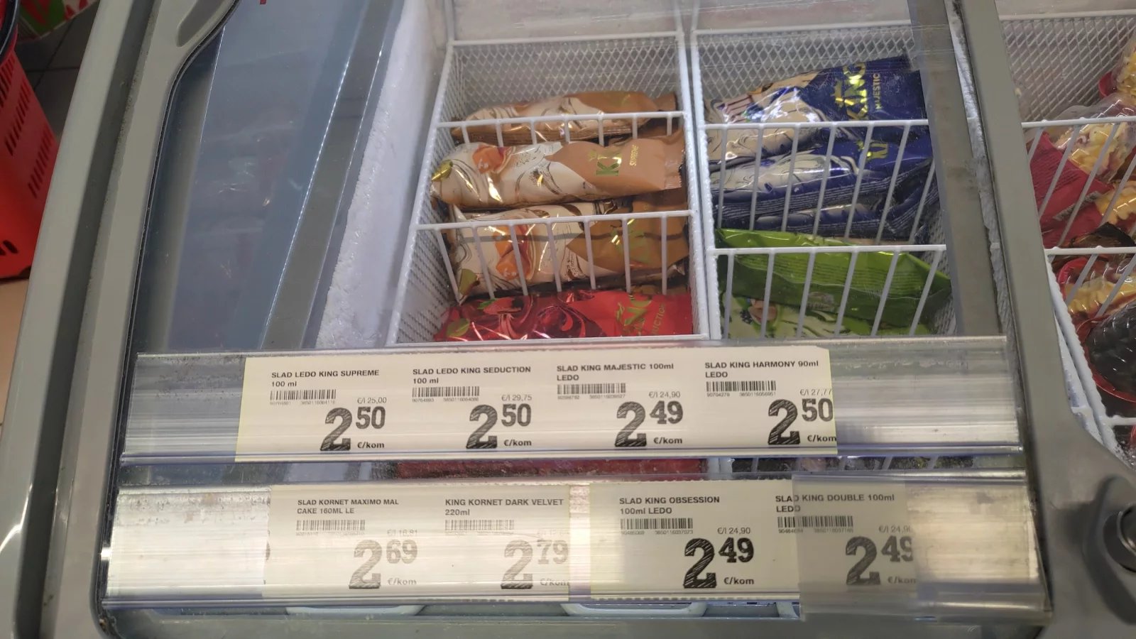 Ceny potravin v Chorvatsku. Konzum, město Krk na ostrově Krk. (9. 6. 2024)