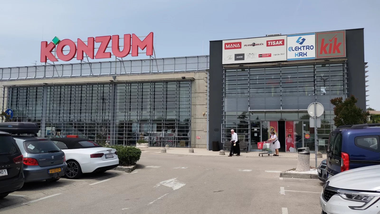 Ceny potravin v Chorvatsku. Konzum, město Krk na ostrově Krk. (9. 6. 2024)