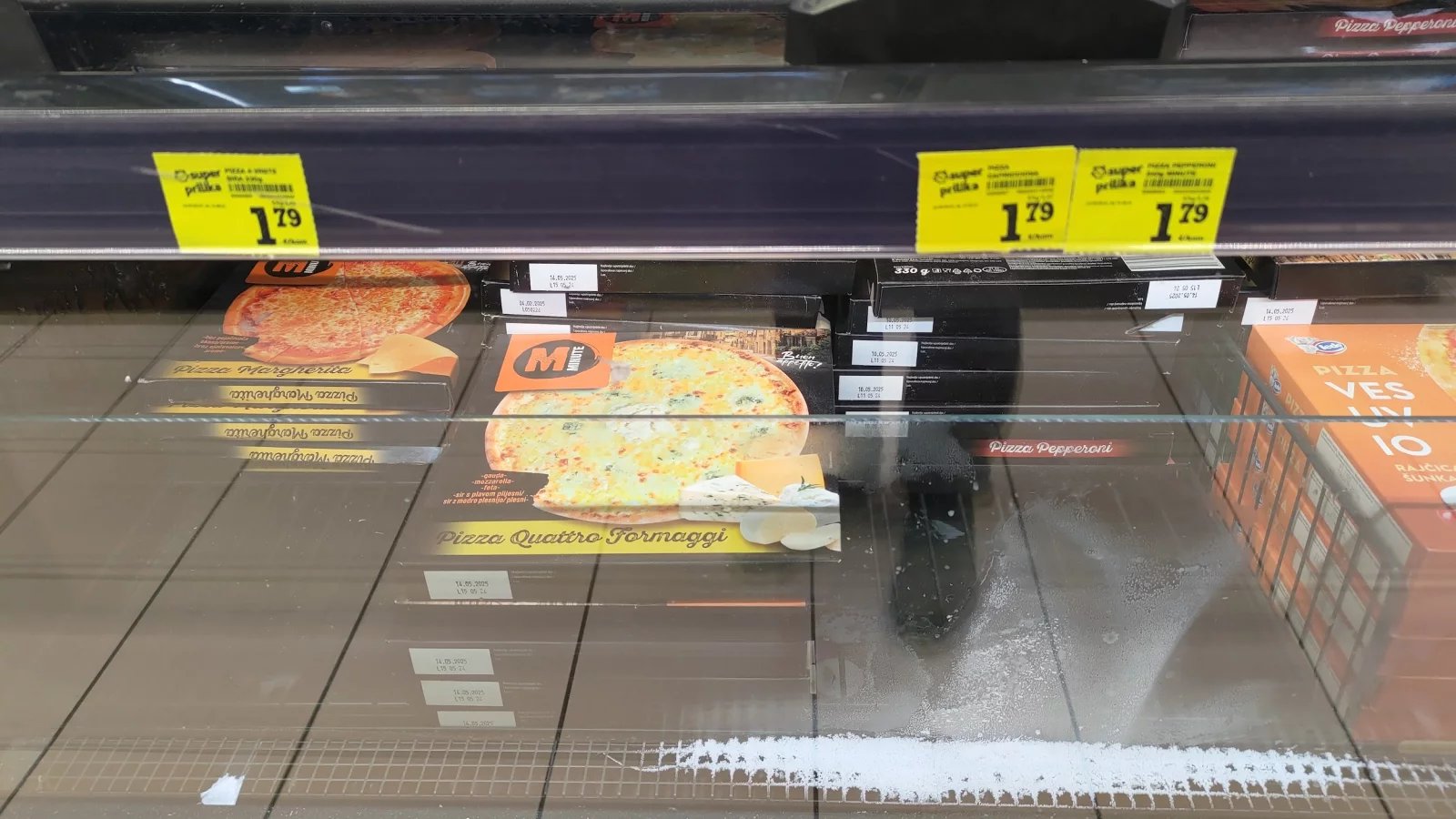 Ceny potravin v Chorvatsku. Konzum, město Krk na ostrově Krk. (9. 6. 2024)