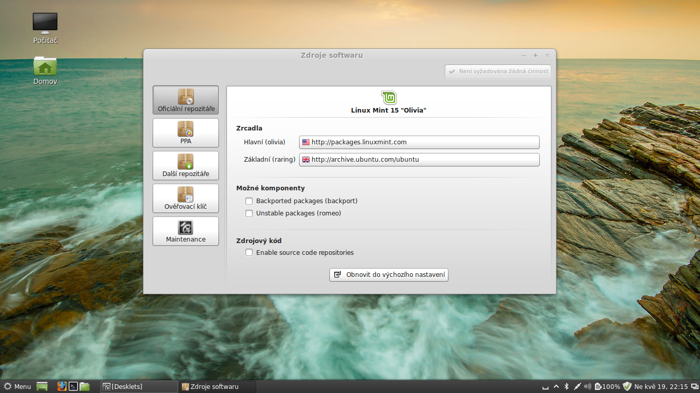 Linux Mint 15 Olivia − první pohled