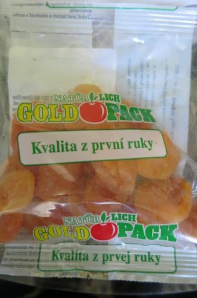 POGRR, Blovice: Meruňky sušené Gold Pack - v jednom z kontrolovaných balení (původ Turecko) byl zjištěn výskyt tvrdého a ostrého kovového úlomku.
Potravina neměla poškozený obal.