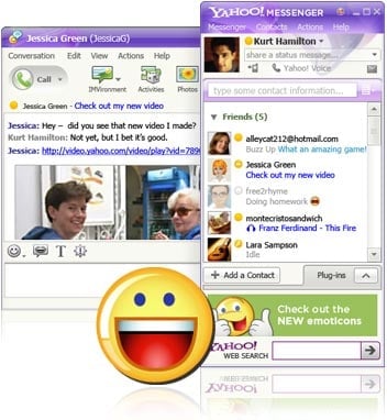 <p>Yahoo Messenger a Windows Live Messenger spolu tvoří silnou dvojici</p>