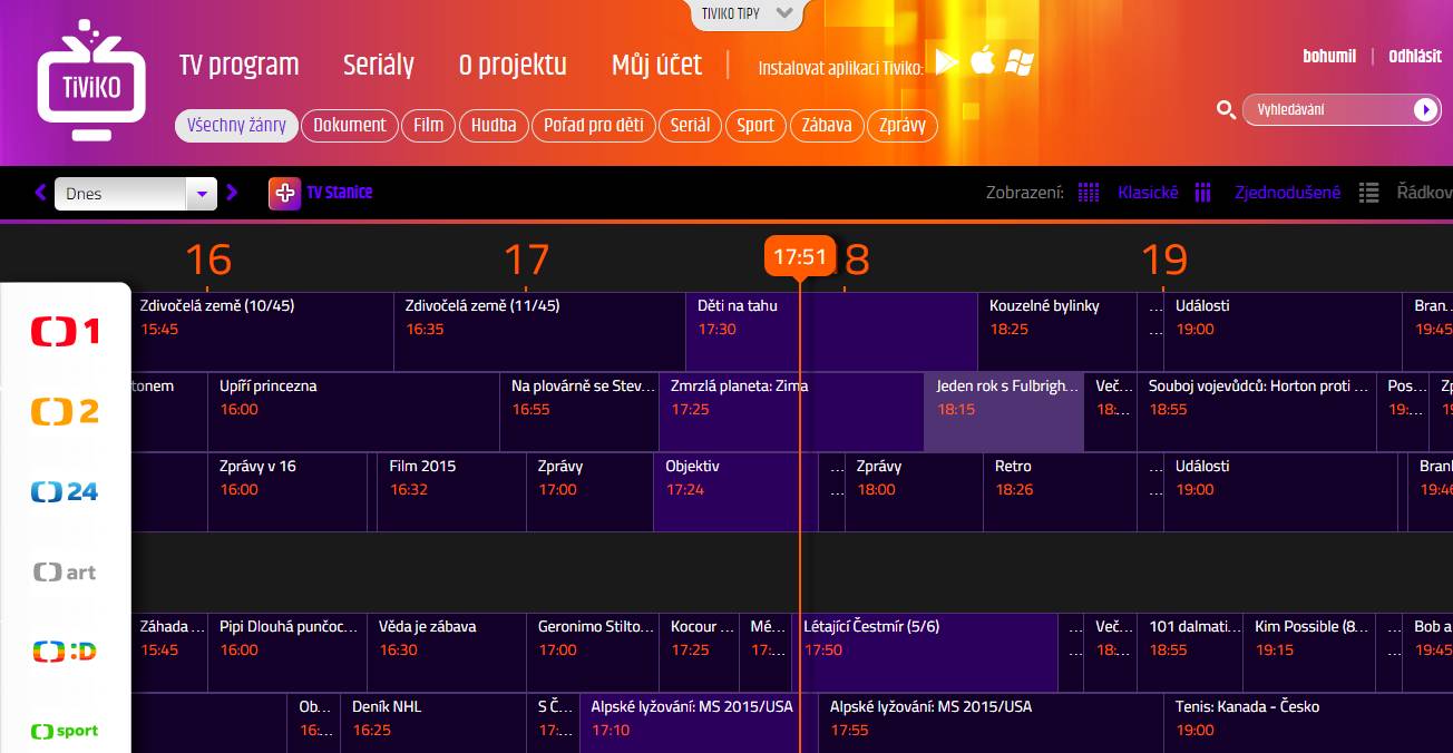 Tiviko galerie - webový přístup