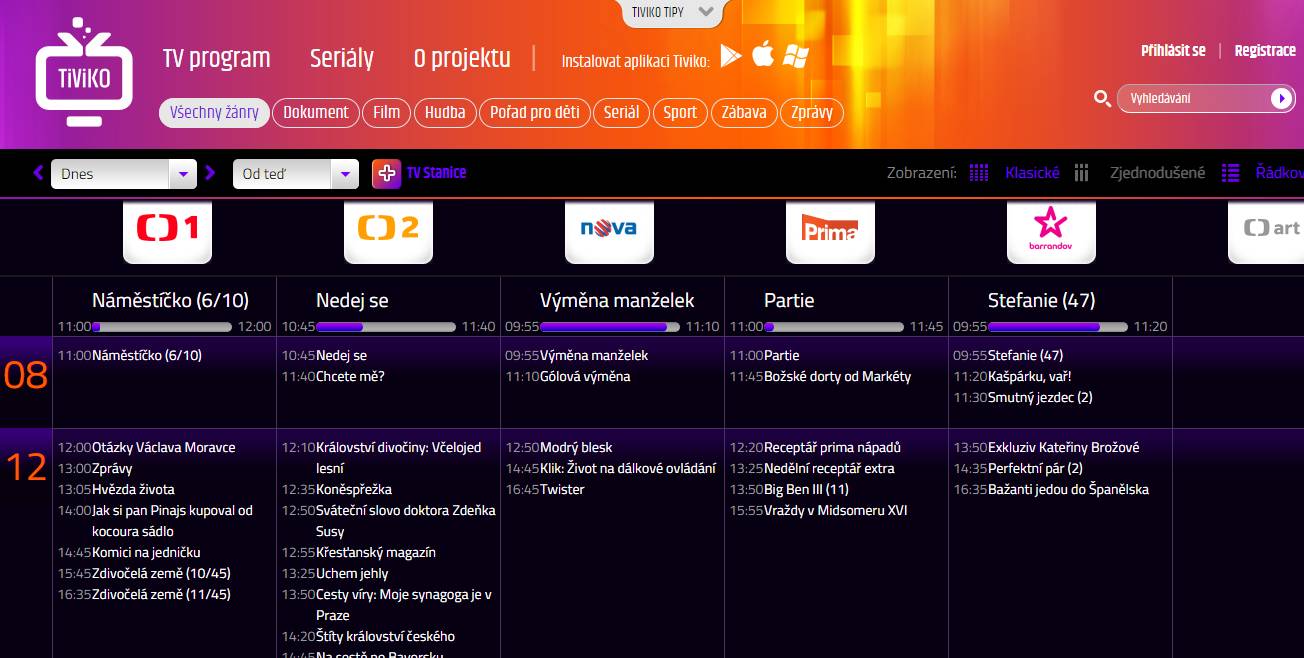 Tiviko galerie - webový přístup