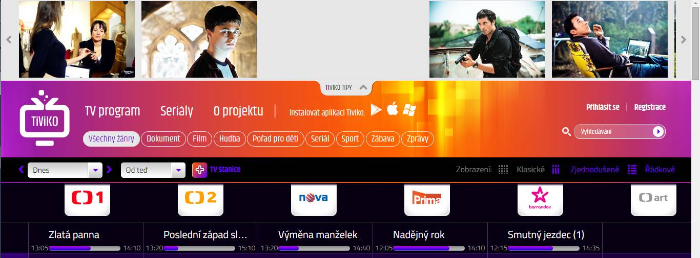 Tiviko galerie - webový přístup