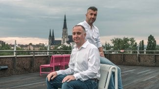 Zakladatelé Kardi Ai Tomáš Skála a Stephen Burke