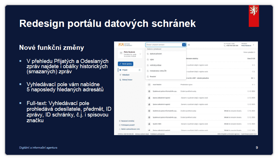 stěhování datových schránek