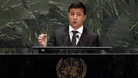 Náhledový obrázek - Rusko vede agresivní válku proti Ukrajině, prohlásil Zelenskyj v OSN