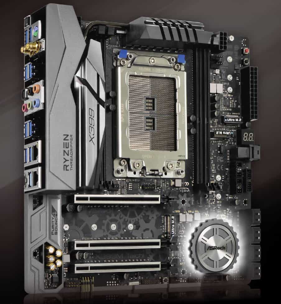 ASRock X399M Taichi. V době paltformy X399 byly desky pro Threadripper levnější a dokonce existoval microATX model