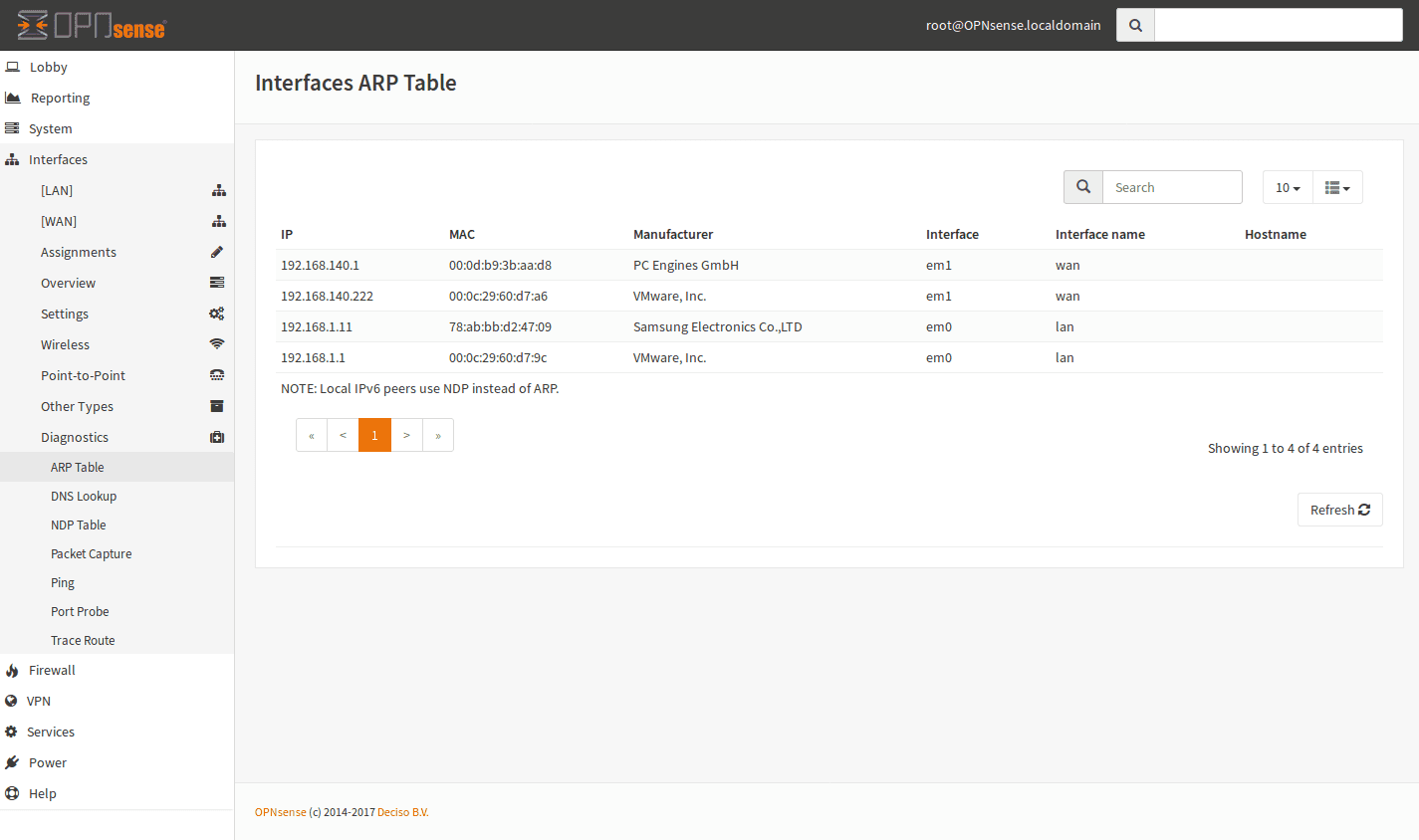 ARP_Table_OPNSense