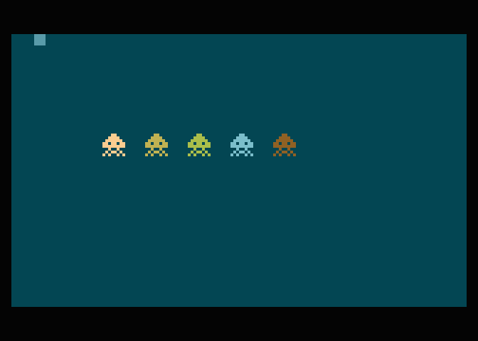 Změna barvy prvního hráče s využitím tlačítka joysticku.