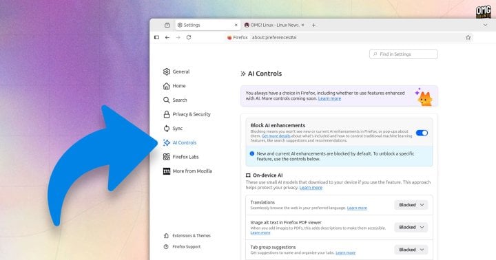 Autor: <a href="https://www.omgubuntu.co.uk/2026/02/firefox-148-released-ai-kill-switch">OMGUbuntu</a> Screenshot Firefox 148