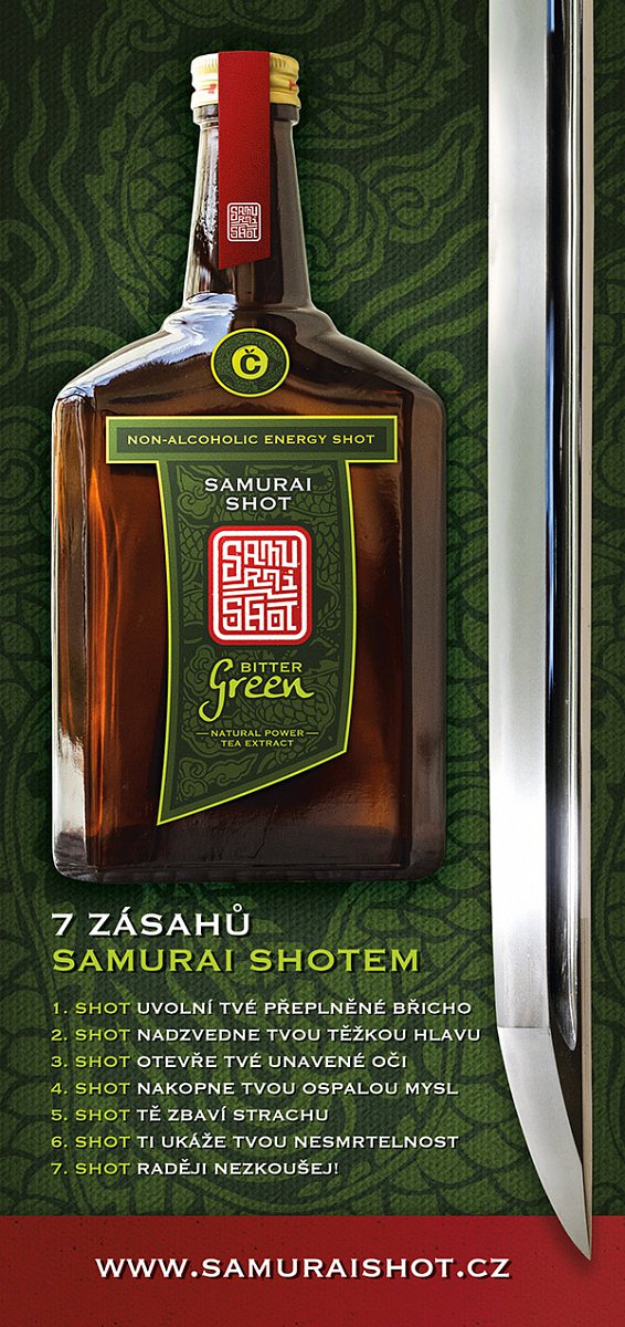 Samurai shot: Panák, který se dá pít i za volantem