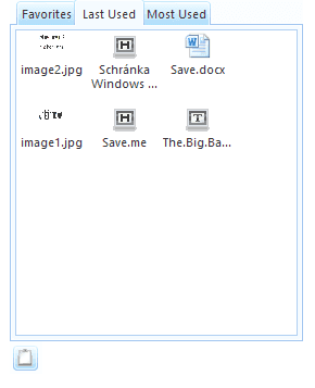 Sidebar je neustále viditelný na ploše