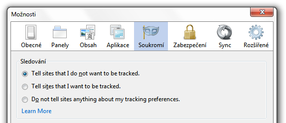 Firefox Do Not Track