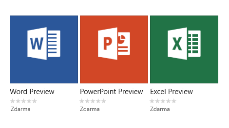 does windows 10 come with excel and word