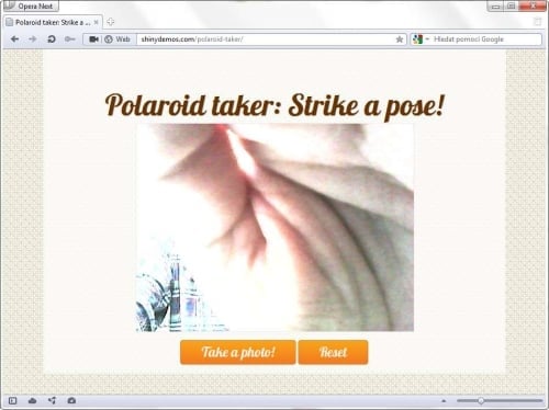 Opera předvádí podporu webkamery skrze webové technologie