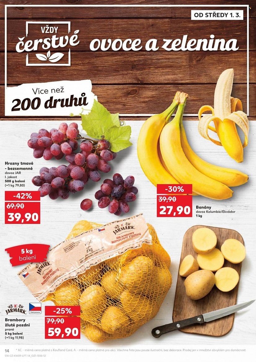 Ovoce a zelenina v nabídce supermarketů