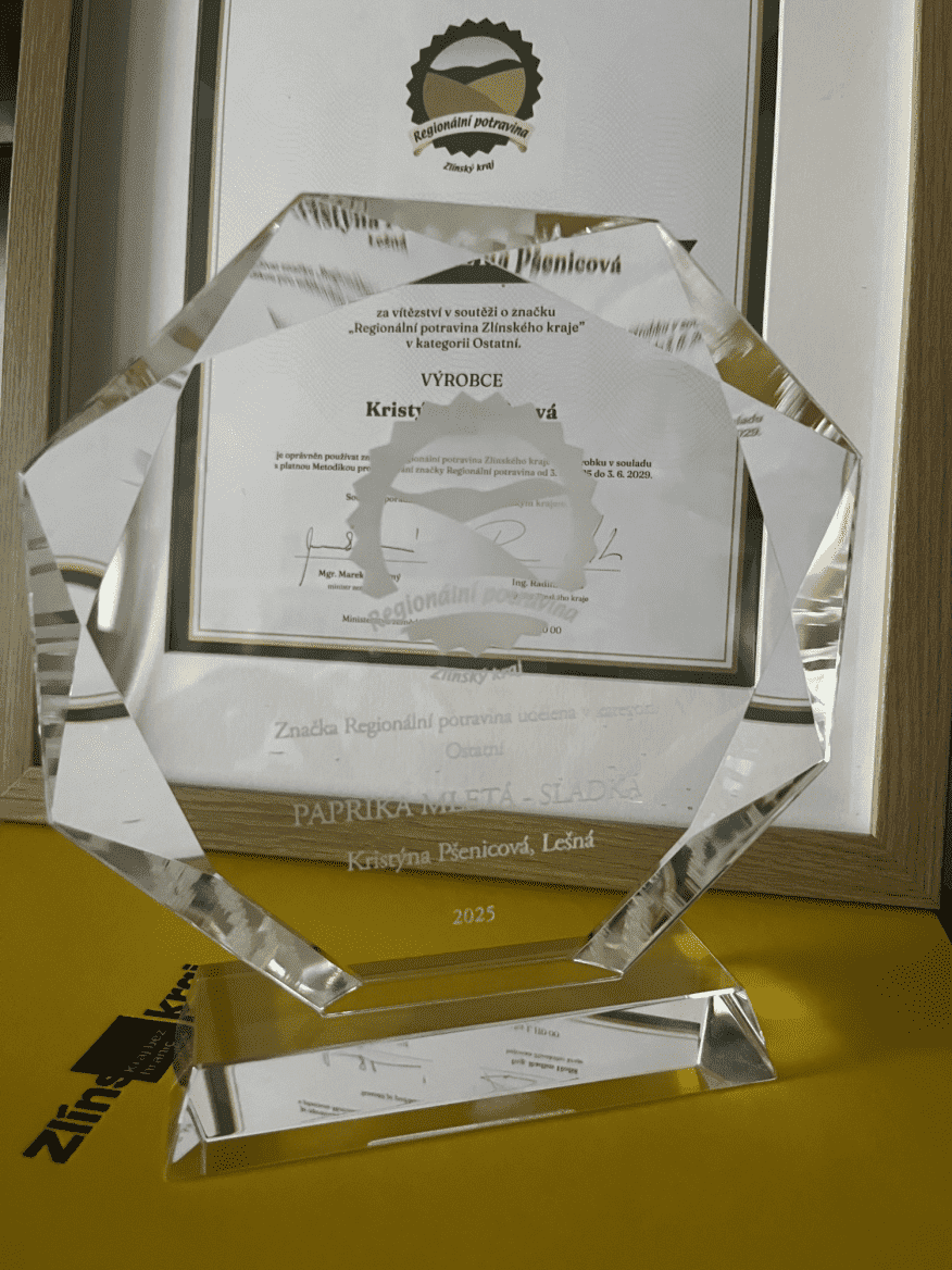 Cena Regionální potravina pro Sušíme s láskou