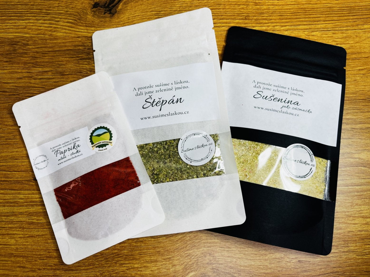 Oceněné produkty Sušíme s láskou Cenou Regionální potravina