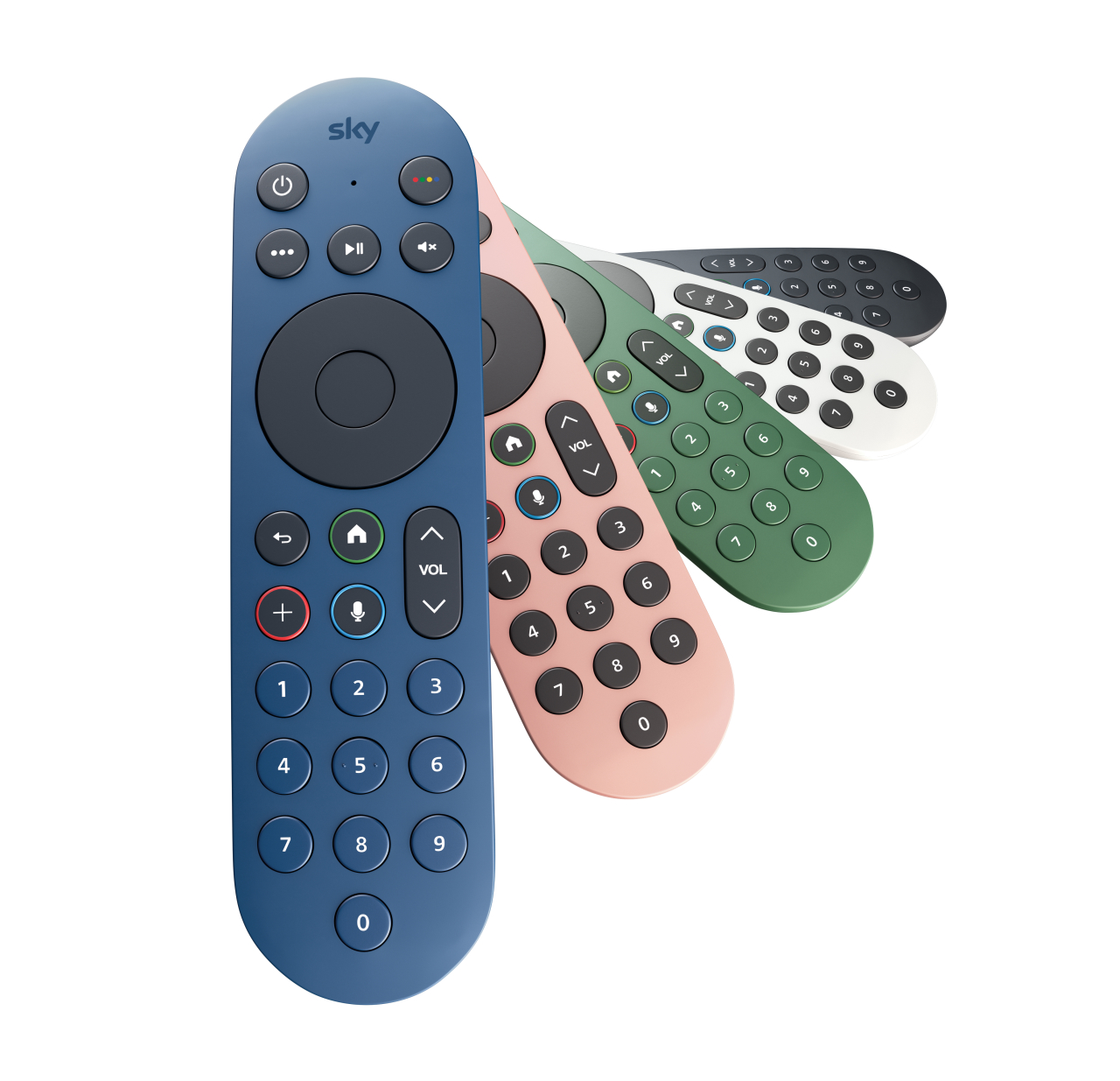 Barevná provedení dálkového ovladače