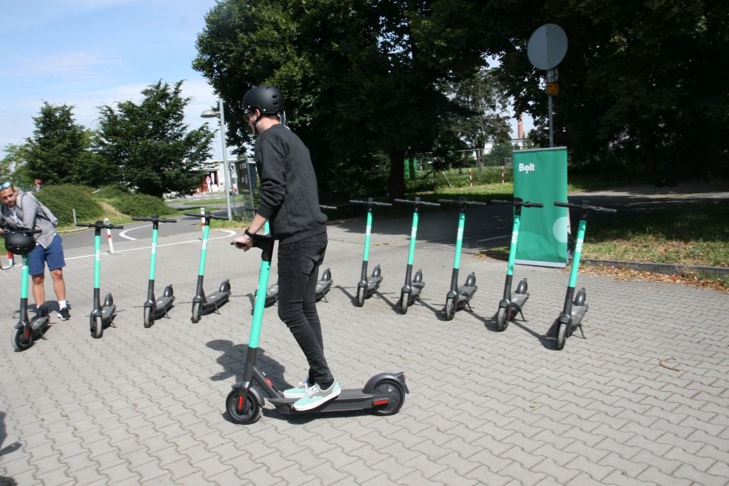 Bolt koloběžky v Olomouci