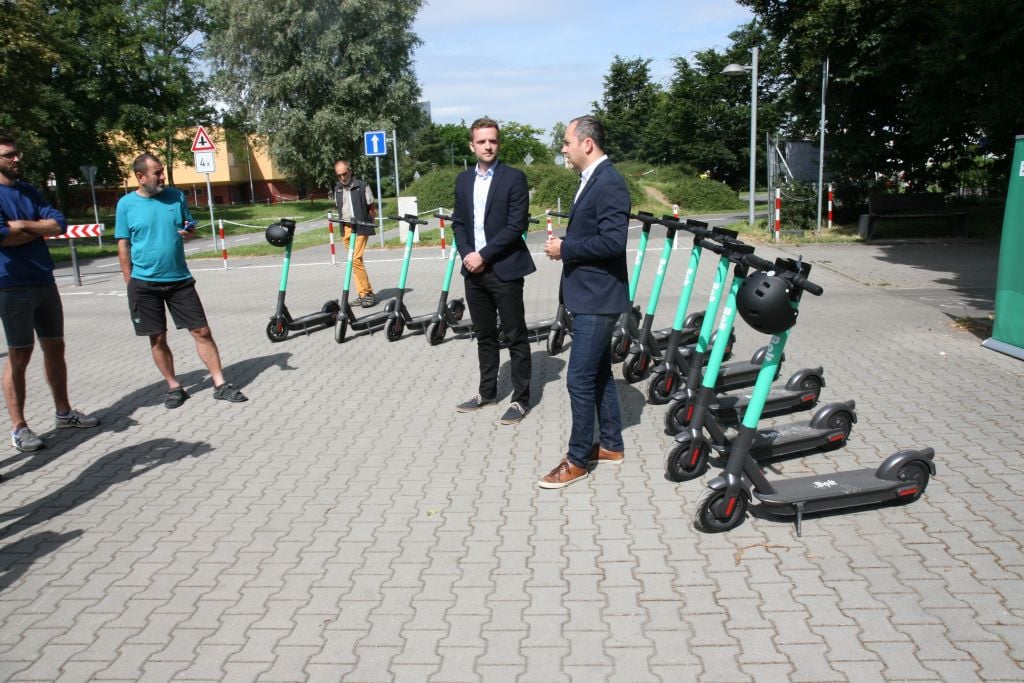 Bolt koloběžky v Olomouci