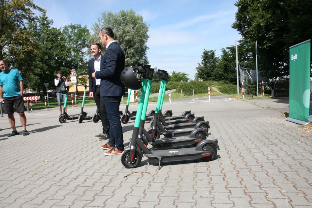 Bolt koloběžky v Olomouci