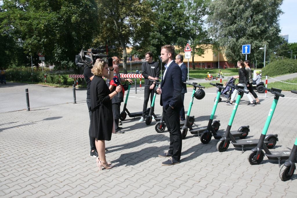 Bolt koloběžky v Olomouci