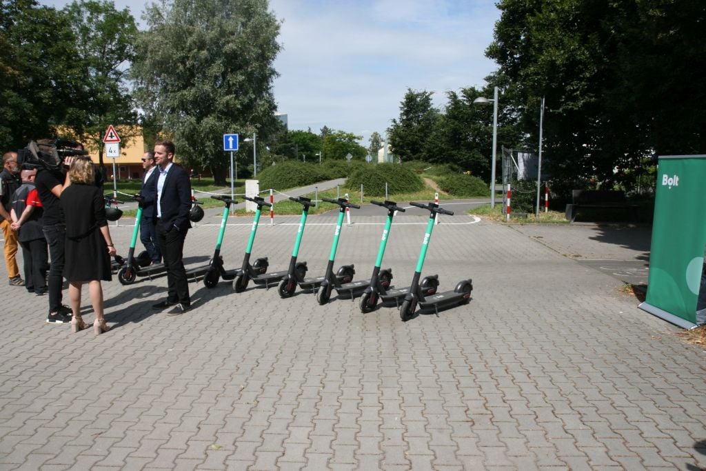 Bolt koloběžky v Olomouci