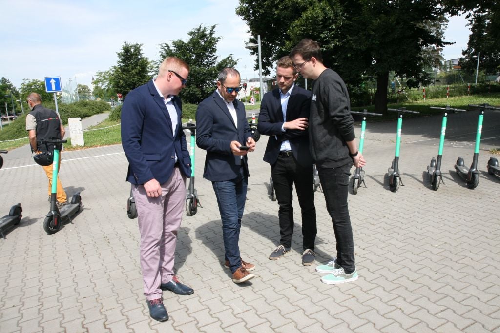 Bolt koloběžky v Olomouci