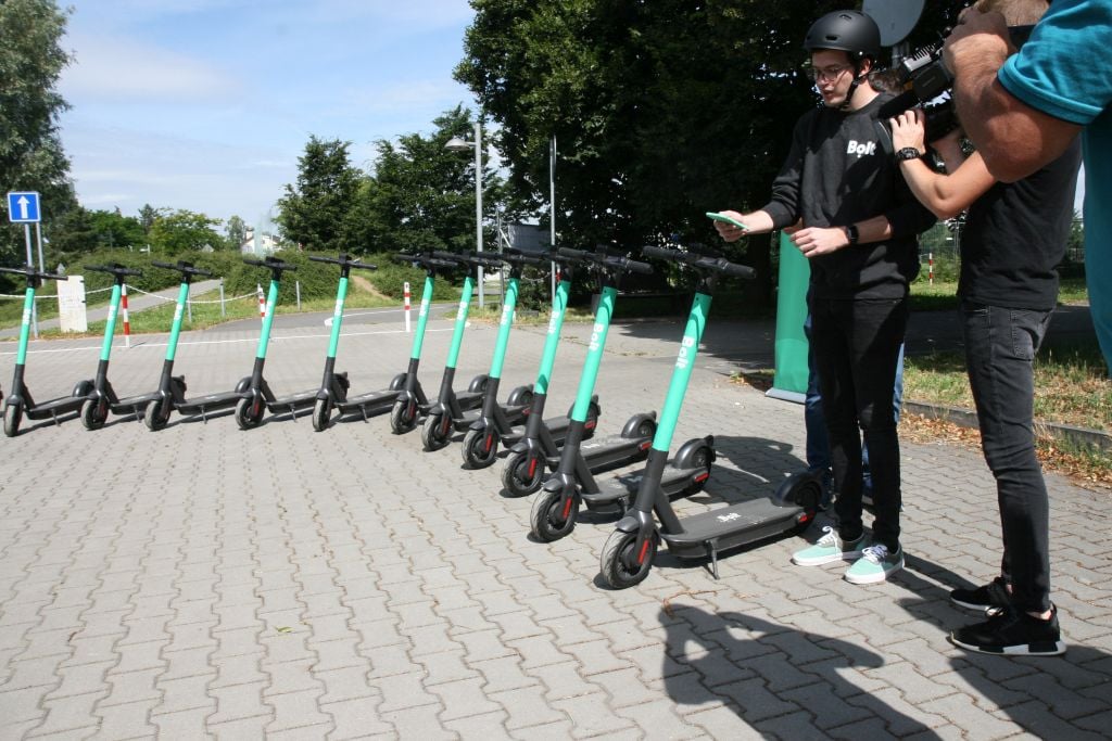 Bolt koloběžky v Olomouci